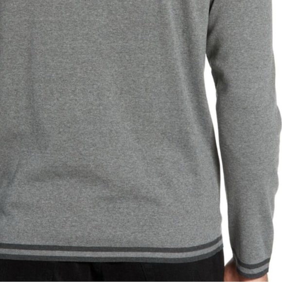 Ted Baker Longfiz Striped Ribstart Polo Charcoal - Picture 4 of 10